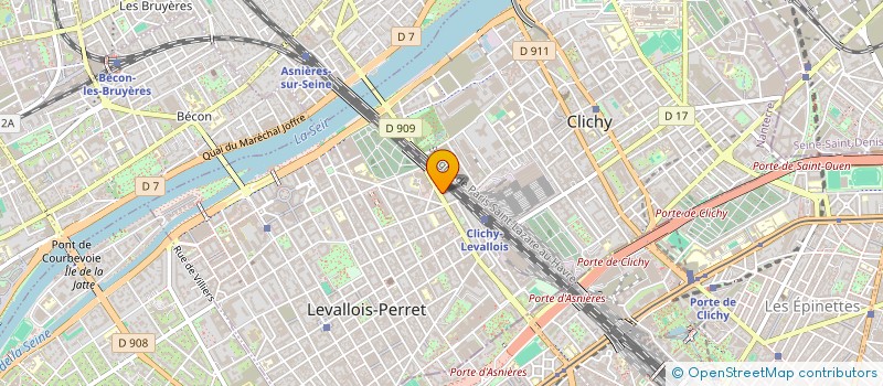 localisation de l'entreprise LA MISERICORDE à LEVALLOIS-PERRET