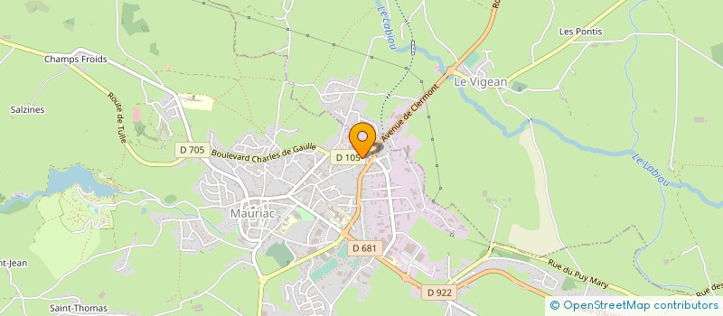 localisation de l'entreprise LA MISOTIERE à MAURIAC