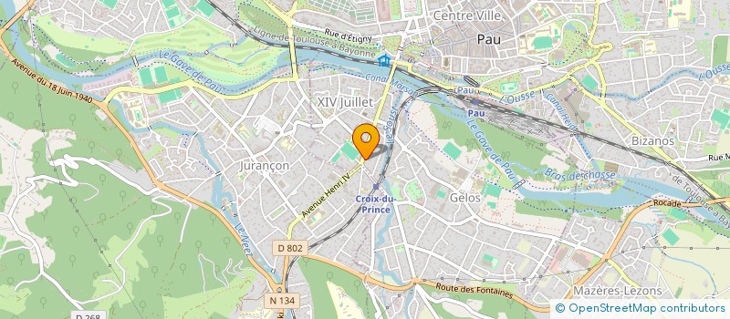 localisation de l'entreprise LA MISOUTIERE à PAU