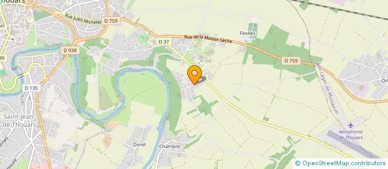 localisation de l'entreprise LA MISSE RIEUSE  THOUARS