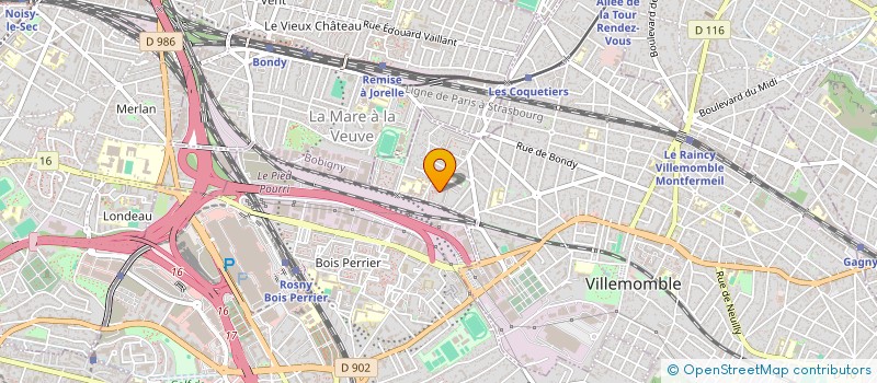 localisation de l'entreprise LA MISSION DE LA MISERICORDE DIVINE  VILLEMOMBLE