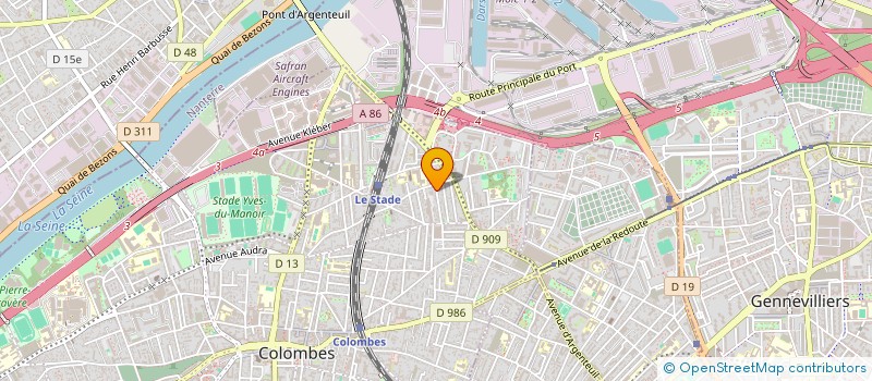 localisation de l'entreprise LA MISSION DU BON SAMARITAIN à COLOMBES