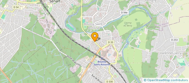 localisation de l'entreprise LA MISSION EVANGELIQUE BETHESDA  BOUSSY-SAINT-ANTOINE