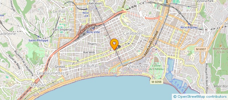 localisation de l'entreprise LA MISTINGUETTE à NICE