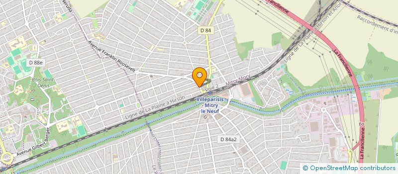 localisation de l'entreprise LA MITRYENNE  MITRY-MORY