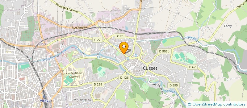 localisation de l'entreprise LA MIZONETTE à CUSSET
