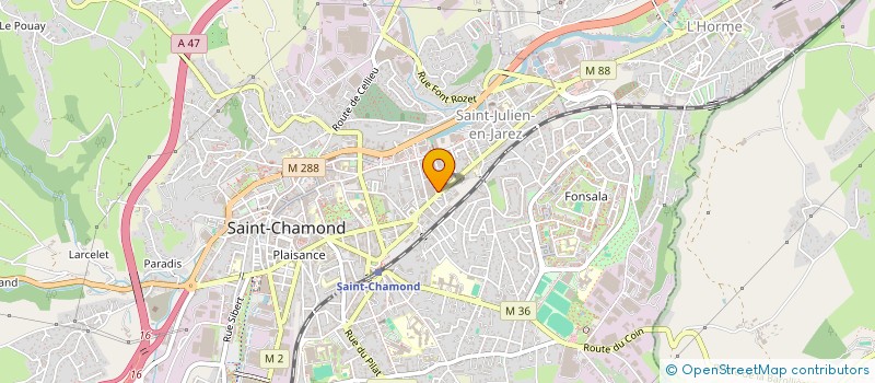 localisation de l'entreprise LA MMO  SAINT-CHAMOND