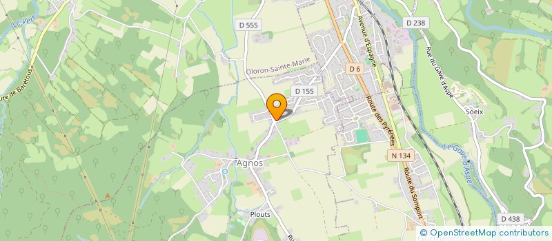 localisation de l'entreprise LA MODE DES PYRENEES  AGNOS