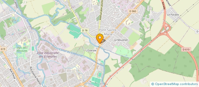 localisation de l'entreprise LA MODE EN MAILLE  PONT-SAINTE-MARIE