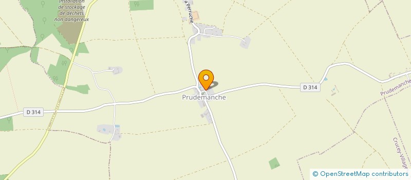localisation de l'entreprise LA MOINERIE FINANCES à PRUDEMANCHE