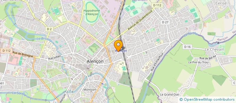 localisation de l'entreprise LA MOLIERE HAUTE à ALENCON