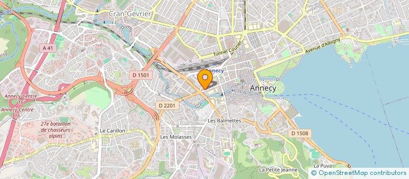 localisation de l'entreprise LA MOLLETTE à ANNECY
