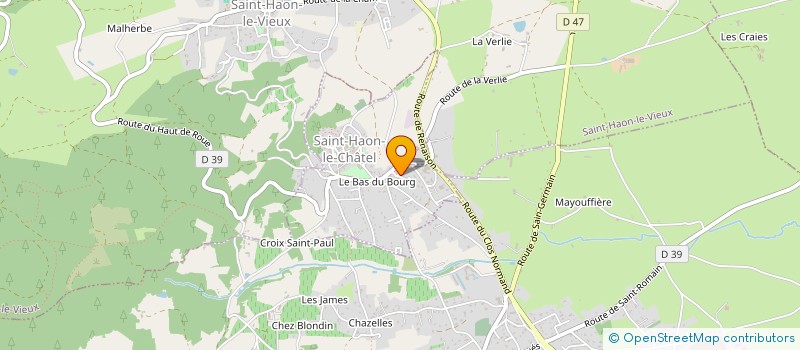 localisation de l'entreprise LA MOM'RIE DE LA COTE ROANNAISE à SAINT-HAON-LE-CHATEL