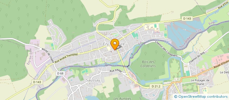 localisation de l'entreprise LA MOMA  EZY-SUR-EURE