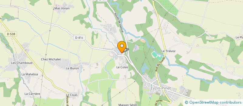 localisation de l'entreprise LA MOMOTTE  EYZIN-PINET