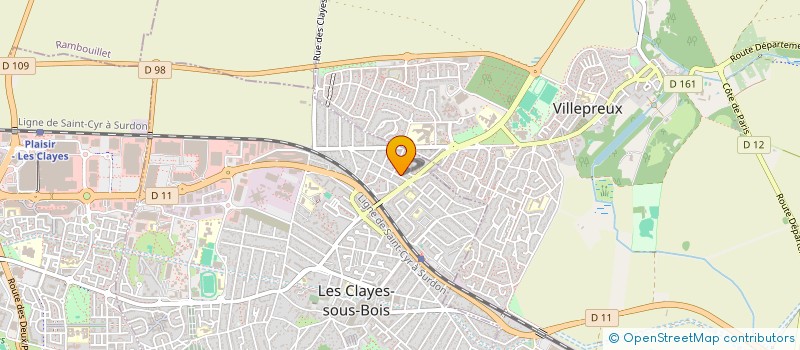 localisation de l'entreprise LA MONARDE à LES CLAYES-SOUS-BOIS