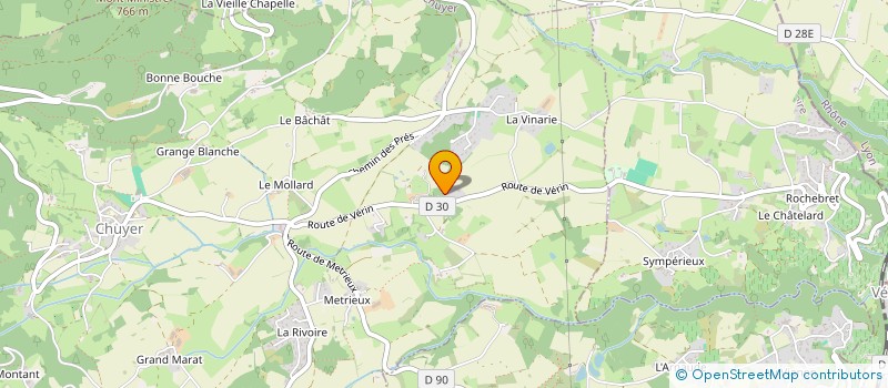 localisation de l'entreprise LA MONDEUSE BLANCHE  CHUYER