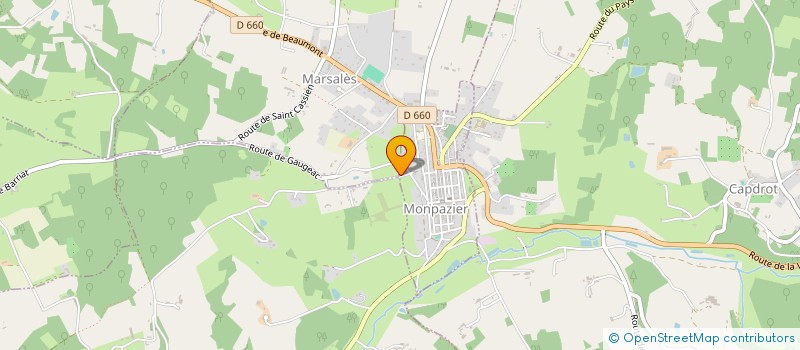 localisation de l'entreprise LA MONDINE - FAMILLE VEYSSIERES à BIRON