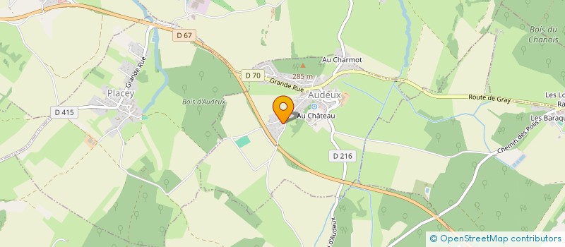 localisation de l'entreprise LA MONGE  AUDEUX