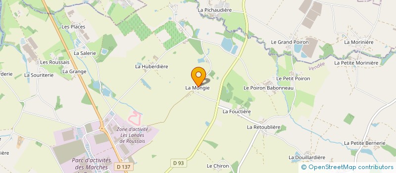 localisation de l'entreprise LA MONGIE à MONTAIGU-VENDEE