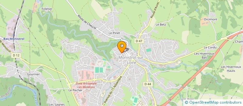 localisation de l'entreprise LA MONISTROLIENNE à MONISTROL-SUR-LOIRE