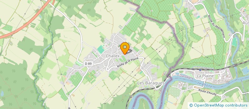 localisation de l'entreprise LA MONNAIE  CHALLEX