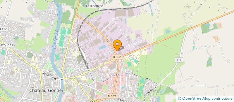 localisation de l'entreprise LA MONNAIRIE  CHATEAU-GONTIER-SUR-MAYENNE