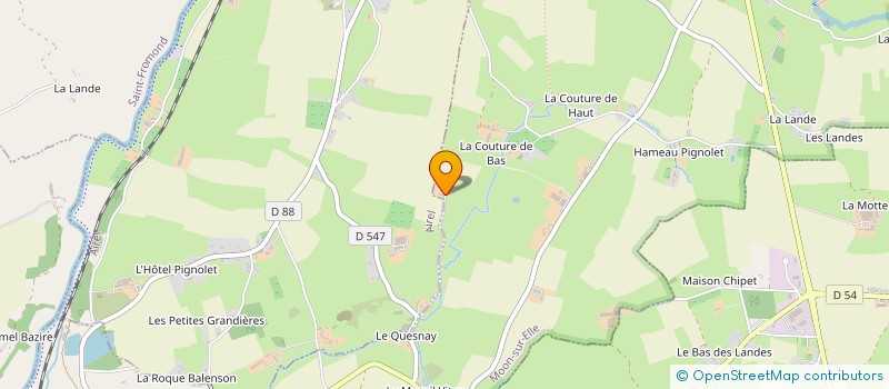 localisation de l'entreprise LA MONT SAUVAGE  MOON-SUR-ELLE