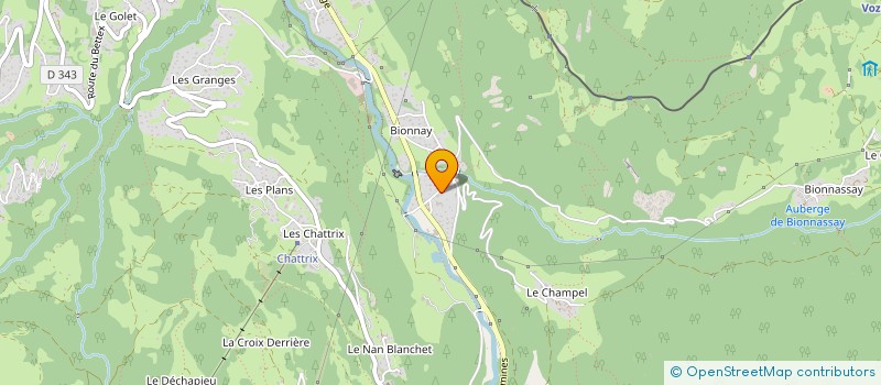 localisation de l'entreprise LA MONTAGN'HARD  SAINT-GERVAIS-LES-BAINS