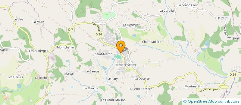 localisation de l'entreprise LA MONTAGNARDE  MONTROTTIER