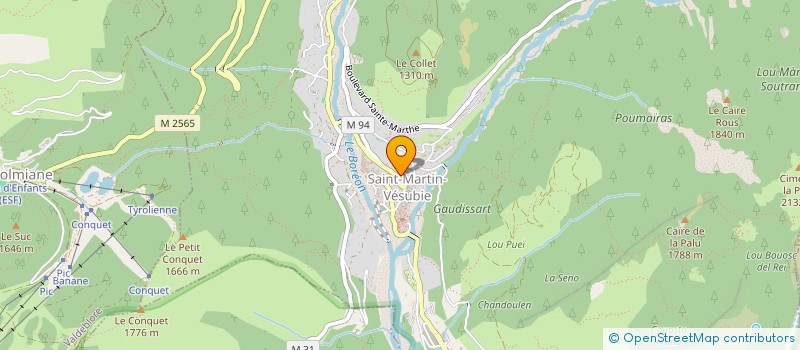 localisation de l'entreprise LA MONTAGNE  SAINT-MARTIN-VESUBIE