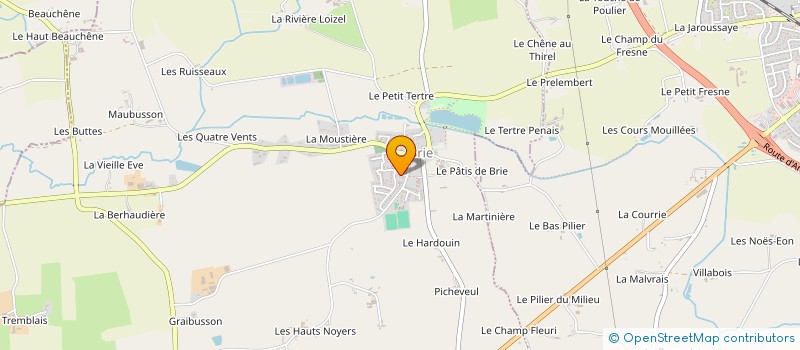 localisation de l'entreprise LA MONTAGNE à BRIE