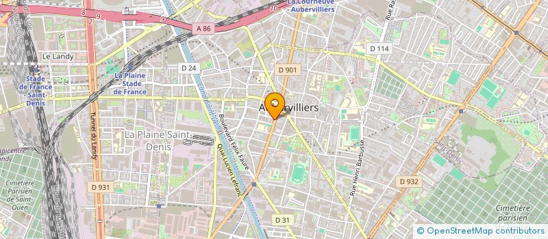 localisation de l'entreprise LA MONTAGNE à AUBERVILLIERS