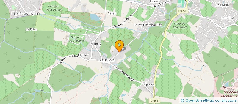 localisation de l'entreprise LA MONTAGNE  LEOGNAN