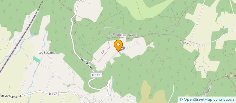 localisation de l'entreprise LA MONTAGNE  ROYNAC