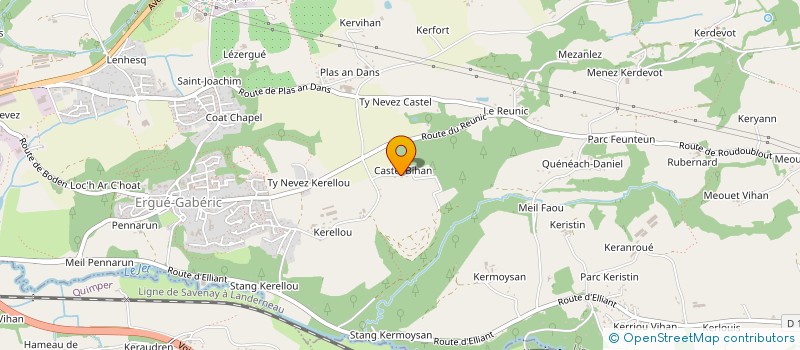 localisation de l'entreprise LA MONTAGNE  ERGUE-GABERIC