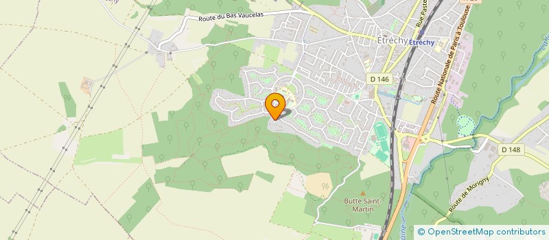 localisation de l'entreprise LA MONTAGNE BLANCHE  ETRECHY