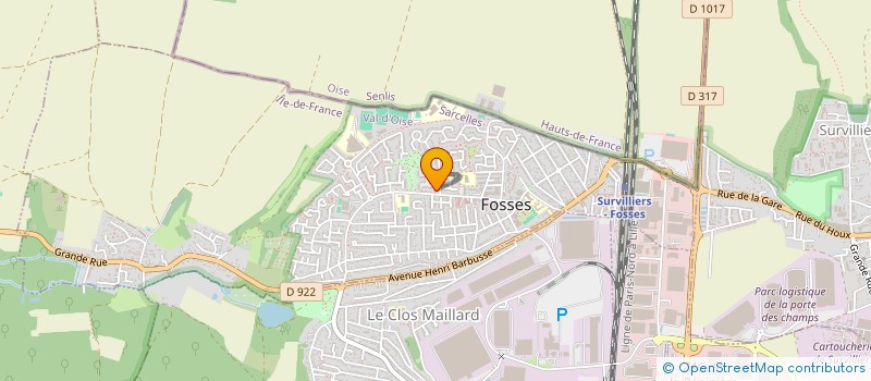 localisation de l'entreprise LA MONTAGNE CA NOUS GAGNE  FOSSES