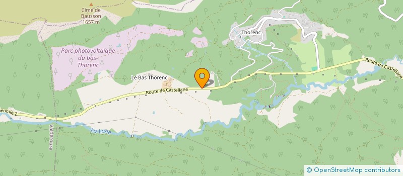 localisation de l'entreprise LA MONTAGNE DE BLEYNE à ANDON