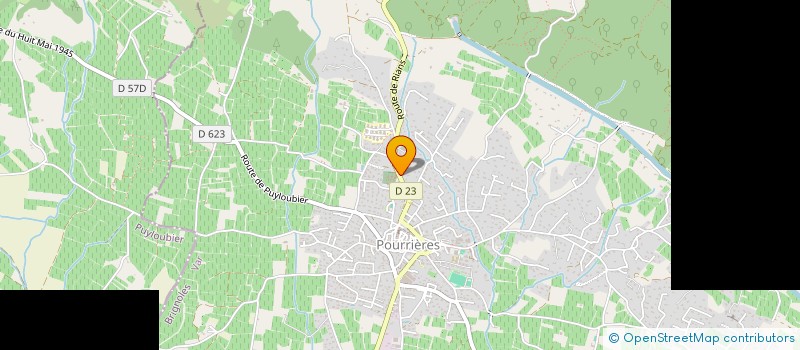 localisation de l'entreprise LA MONTAGNE DES AURES à TRETS