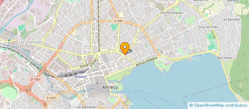 localisation de l'entreprise LA MONTAGNE DES JUNIORS à ANNECY
