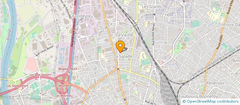 localisation de l'entreprise LA MONTAGNE DES VENTS à TOULOUSE
