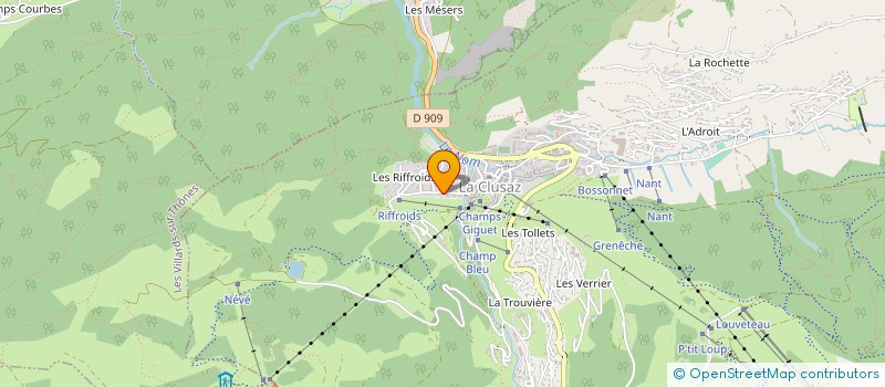 localisation de l'entreprise LA MONTAGNE LCZ à LA CLUSAZ