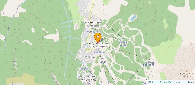 localisation de l'entreprise LA MONTAGNE SARL à LES ORRES
