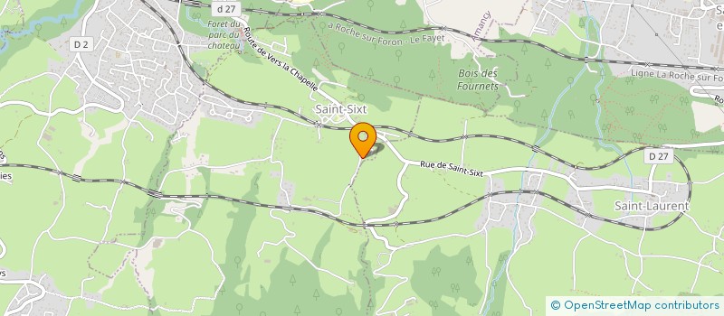 localisation de l'entreprise LA MONTAGNERE  SAINT-SIXT