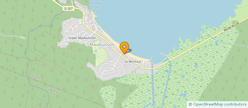 localisation de l'entreprise LA MONTAGNETTE  CARCANS