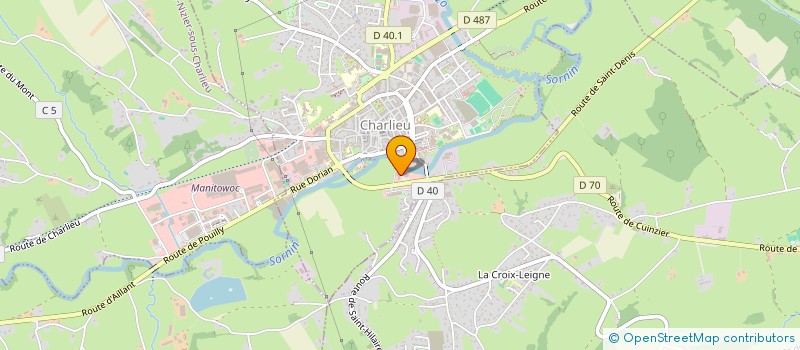 localisation de l'entreprise LA MONTALAY  CHARLIEU