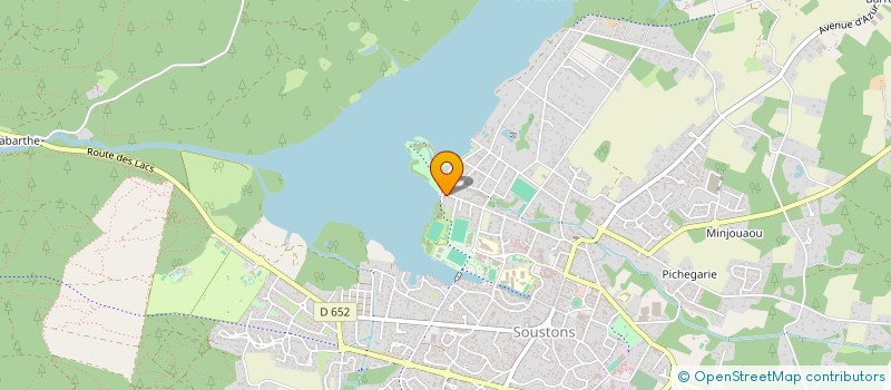 localisation de l'entreprise LA MONTALDE  SOUSTONS