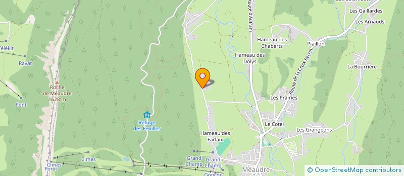 localisation de l'entreprise LA MONTANA  AUTRANS-MEAUDRE EN VERCORS