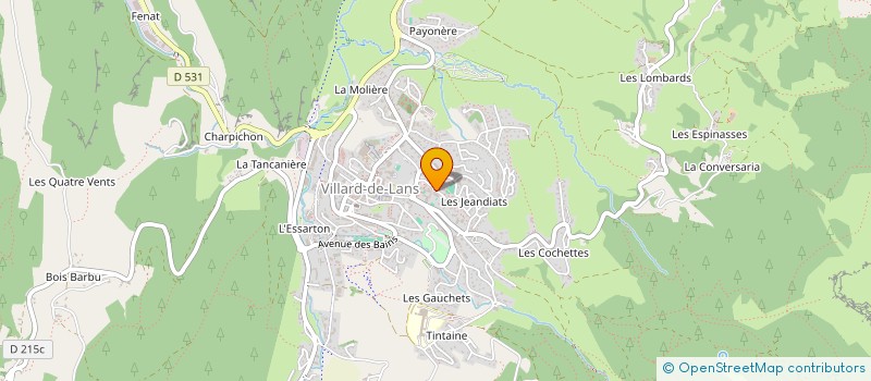 localisation de l'entreprise LA MONTANIERE  VILLARD-DE-LANS